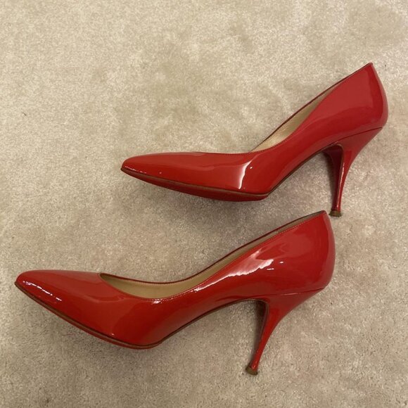Christian Louboutin Pumps Heel Leather Red - Picture 11 of 16